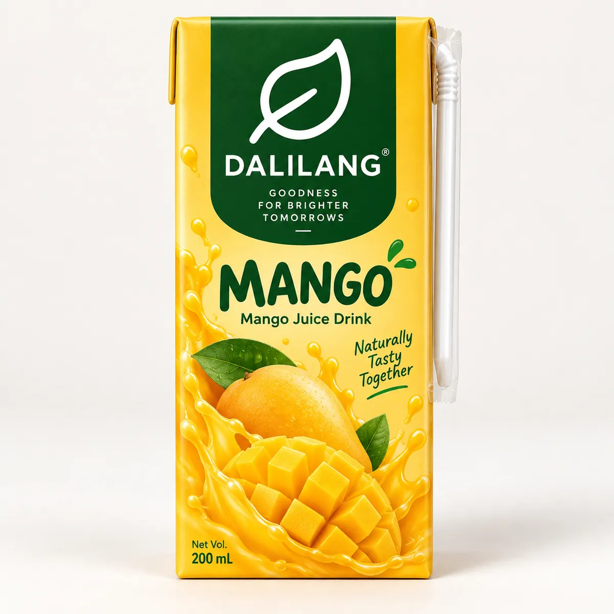 Dali mango juice bottle