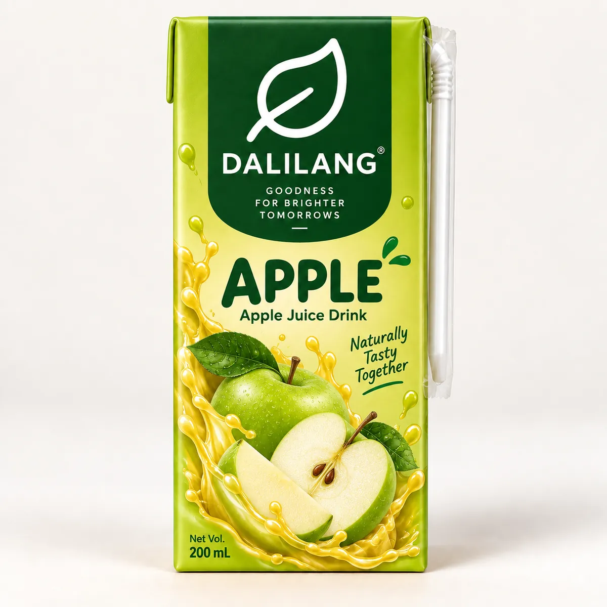 Dali apple juice bottle