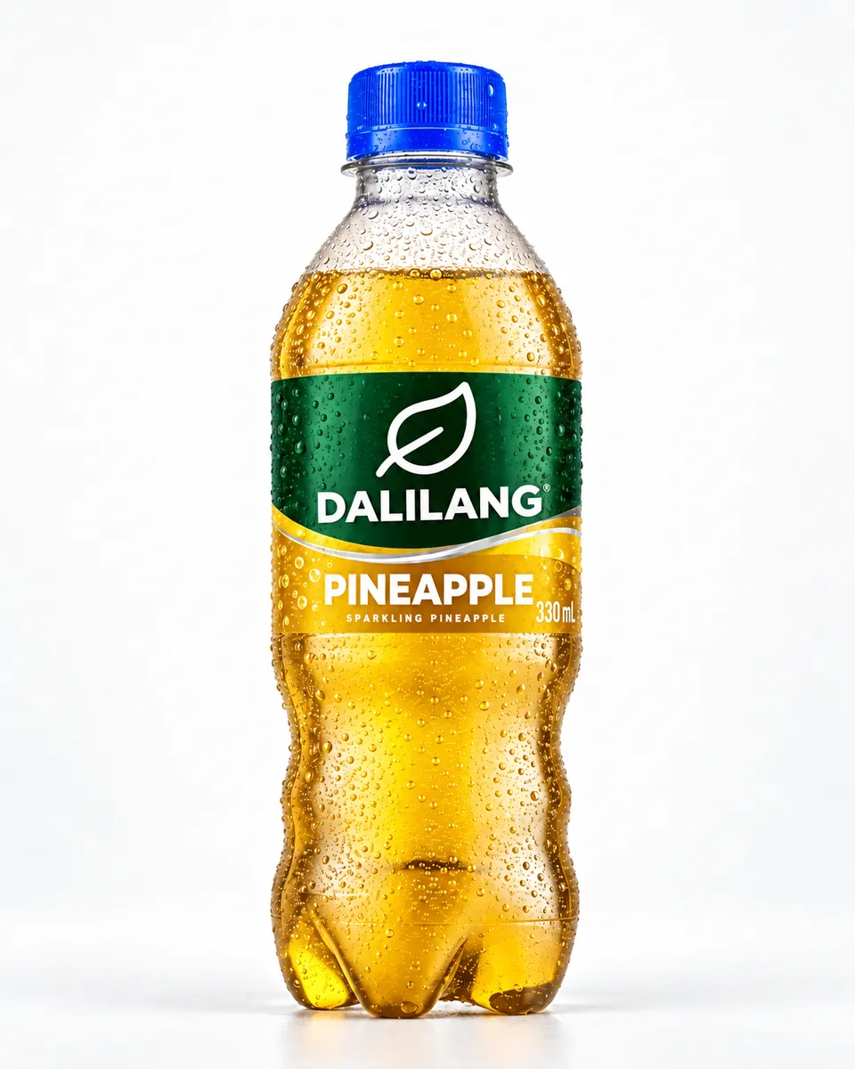 Dali pineapple soft drink bottle
