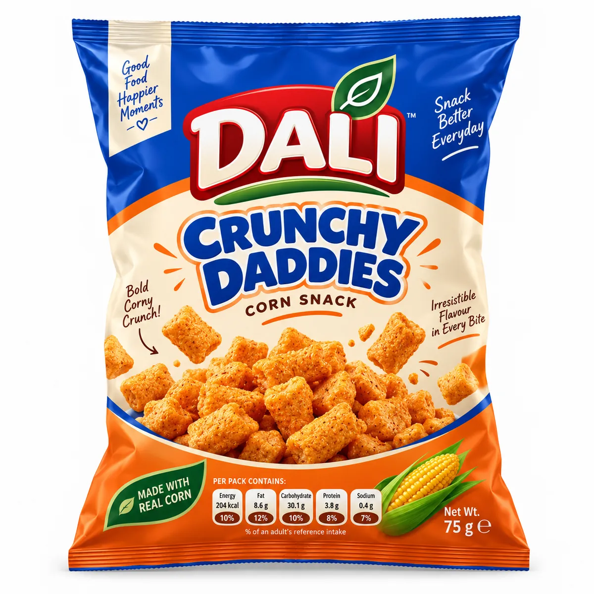 Dali crunchy daddies corn snack pack