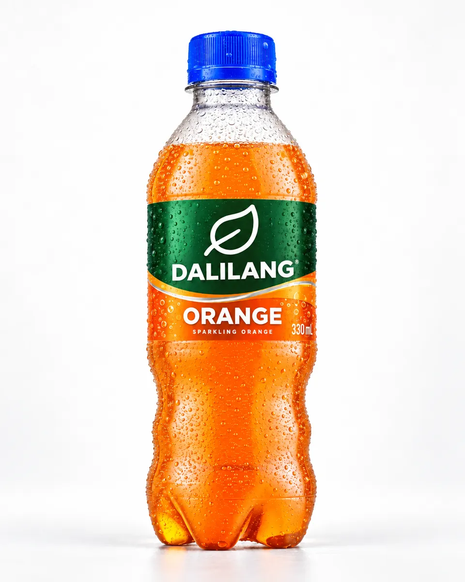 Dali orange soft drink bottle