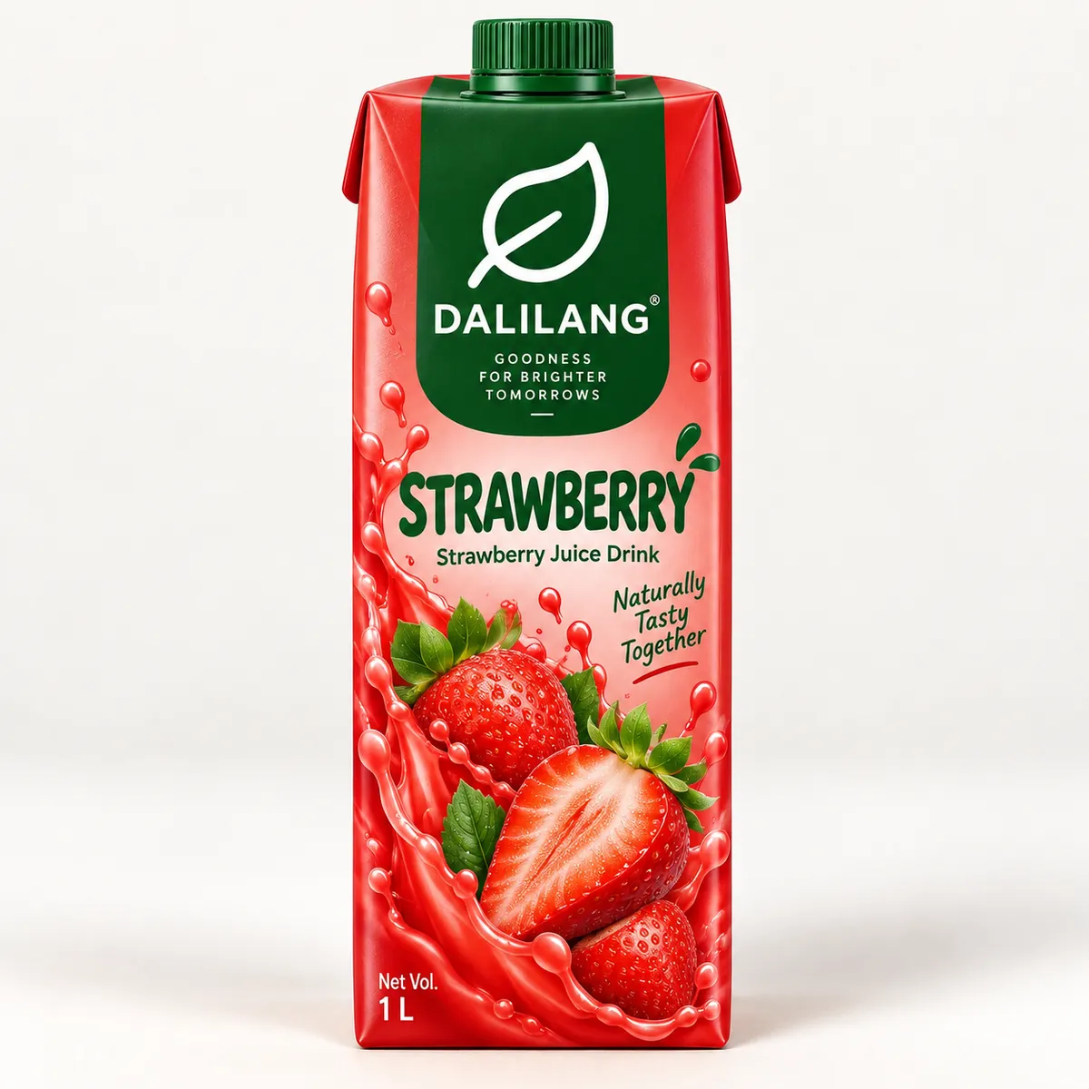 Dali strawberry juice bottle