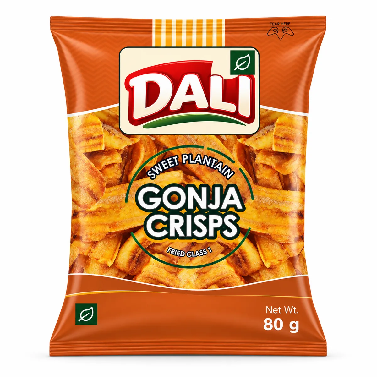 Dali crispy fried plantain gonja crisps pack